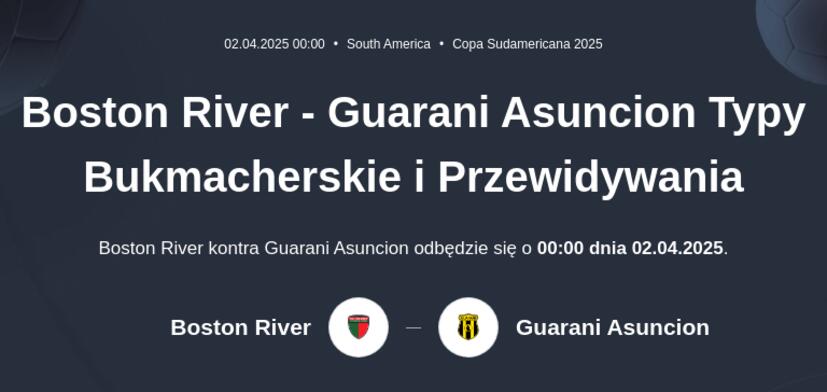 Boston River - Guarani Asuncion Typy Bukmacherskie i Przewidywania