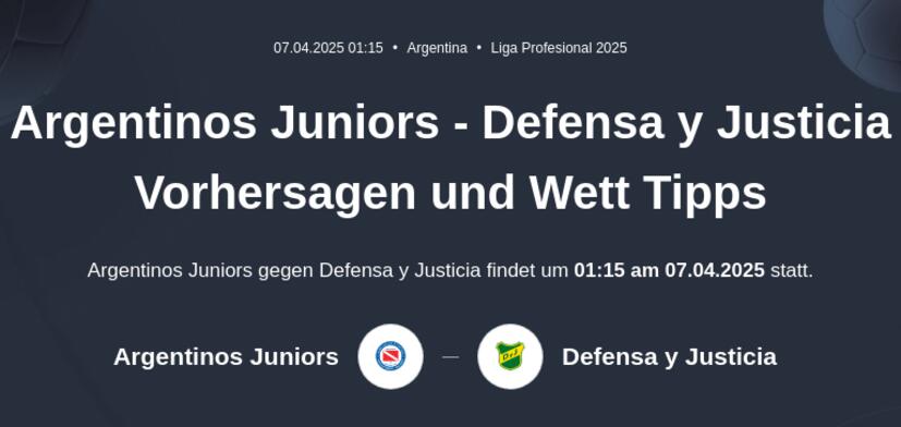 Argentinos Juniors - Defensa y Justicia Vorhersagen und Wett Tipps