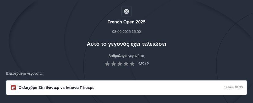 Προγνωστικά Roland Garros 2025
