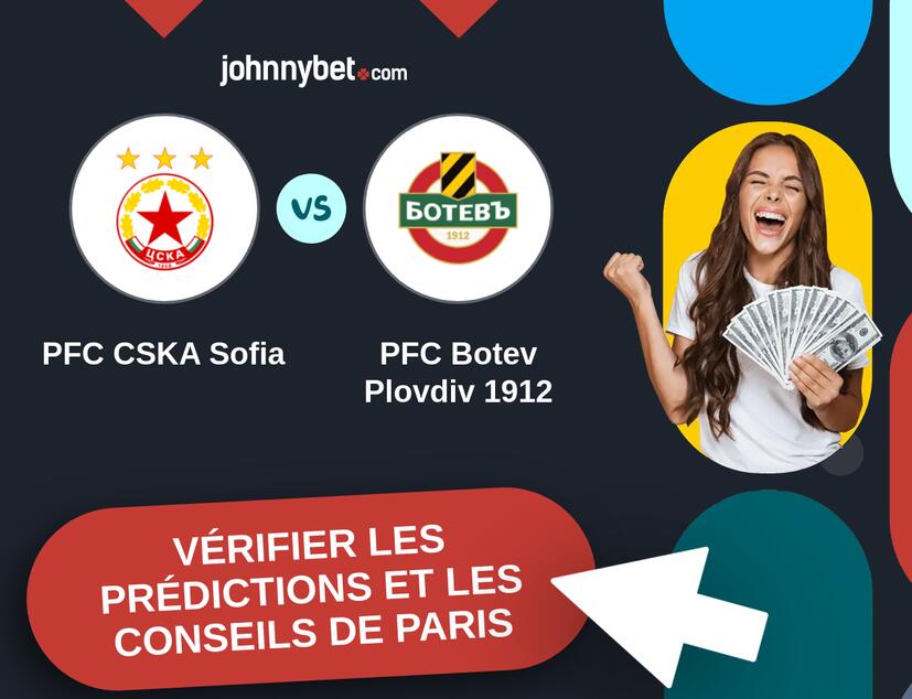 PFC CSKA Sofia - PFC Botev Plovdiv 1912 Prédictions et Conseils de Paris