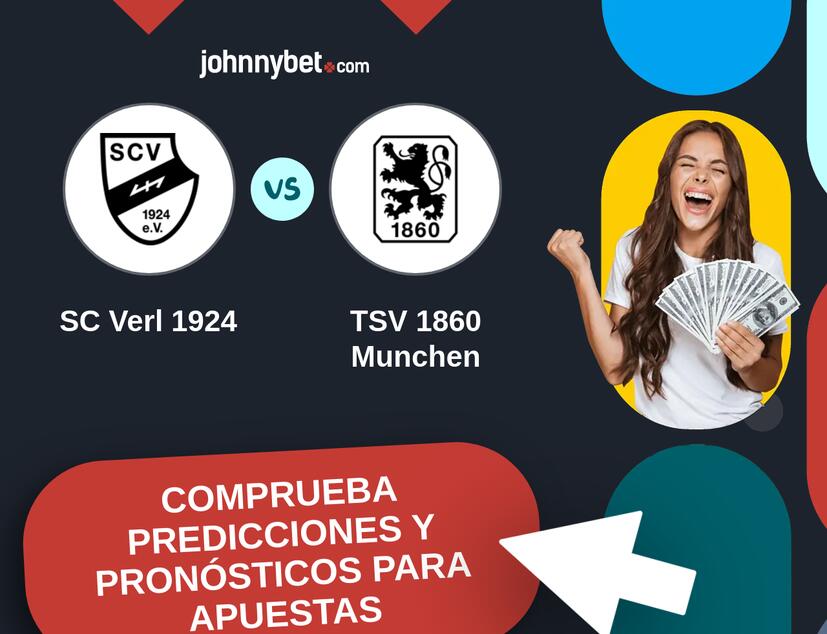 SC Verl 1924 - TSV 1860 Munchen Pronósticos y Consejos de Apuestas