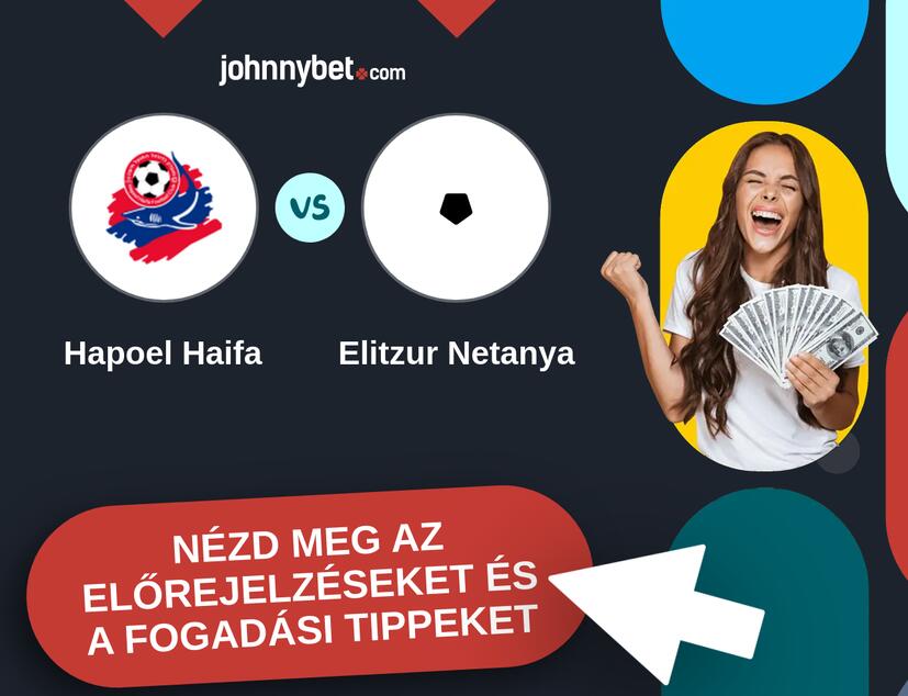 Hapoel Haifa - Elitzur Netanya előrejelzések és fogadási tippek