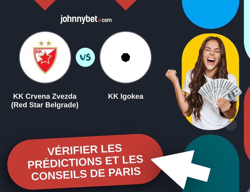 KK Crvena Zvezda (Red Star Belgrade) - KK Igokea Prédictions et Conseils de Paris