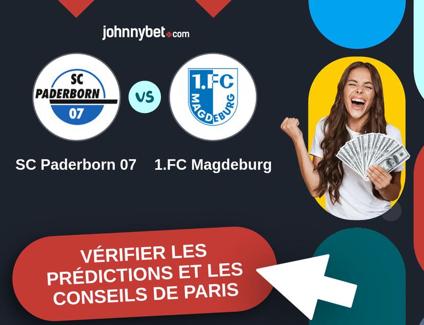 SC Paderborn 07 - 1.FC Magdeburg Prédictions et Conseils de Paris