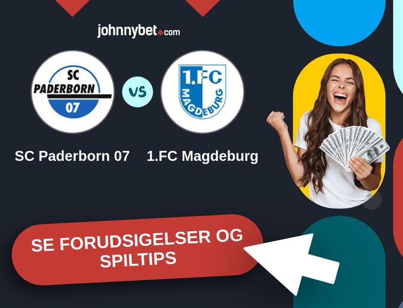 SC Paderborn 07 - 1.FC Magdeburg Forudsigelser og Spiltips