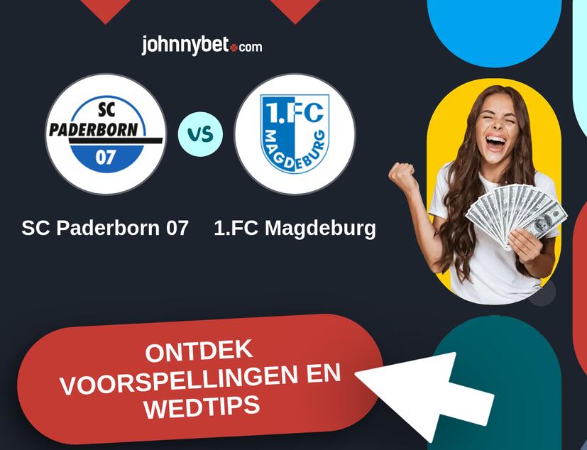 SC Paderborn 07 - 1.FC Magdeburg Voorspellingen en Wedtips