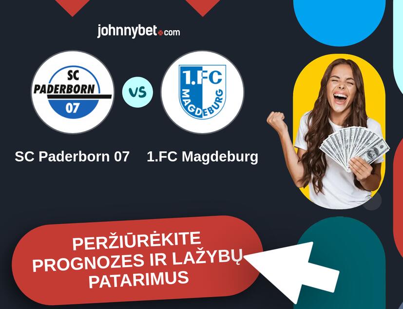 SC Paderborn 07 - 1.FC Magdeburg Prognozės ir Statymų Patarimai