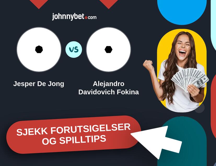 Jesper De Jong - Alejandro Davidovich Fokina Prediksjoner og Spilltips