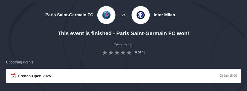 PSG vs Inter Predictions
