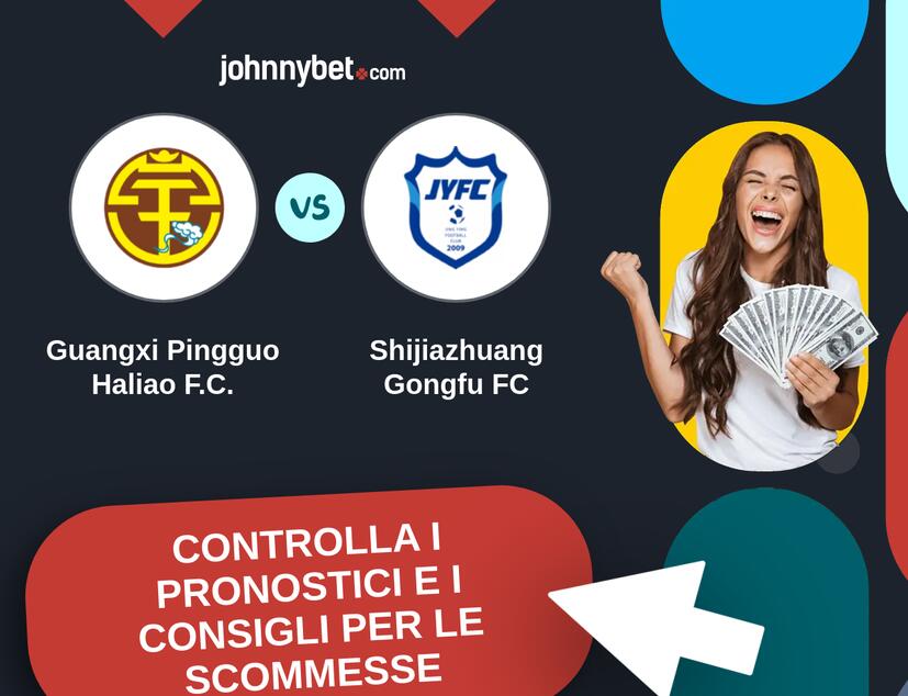 Guangxi Pingguo Haliao F.C. - Shijiazhuang Gongfu FC Pronostici e Consigli Scommesse