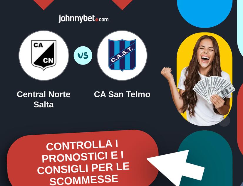 Central Norte Salta  - CA San Telmo Pronostici e Consigli Scommesse