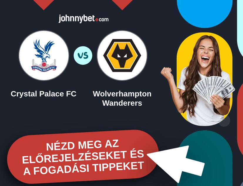 Crystal Palace FC - Wolverhampton Wanderers előrejelzések és fogadási tippek