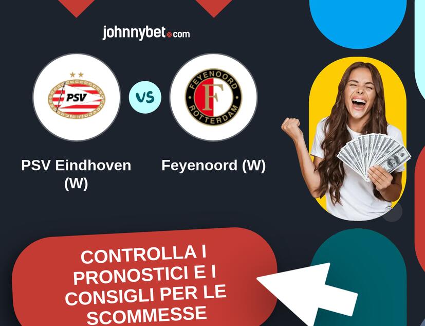 PSV Eindhoven (W) - Feyenoord (W) Pronostici e Consigli Scommesse