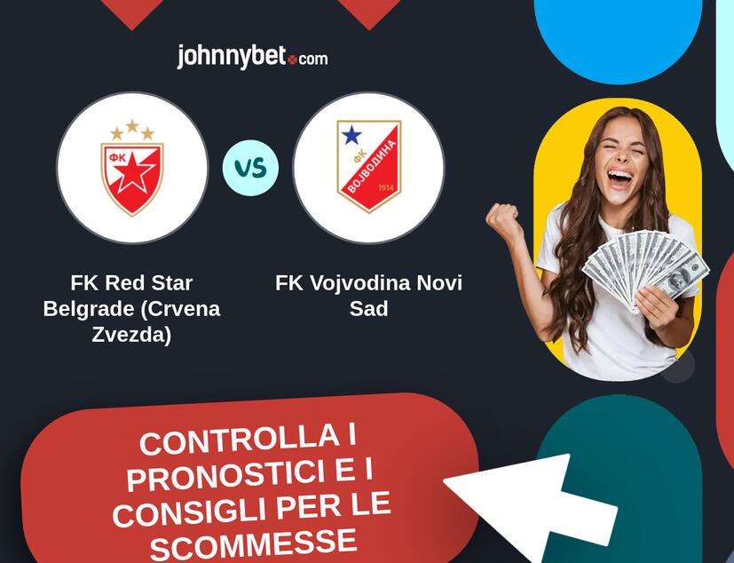 FK Red Star Belgrade (Crvena Zvezda) - FK Vojvodina Novi Sad Pronostici e Consigli Scommesse