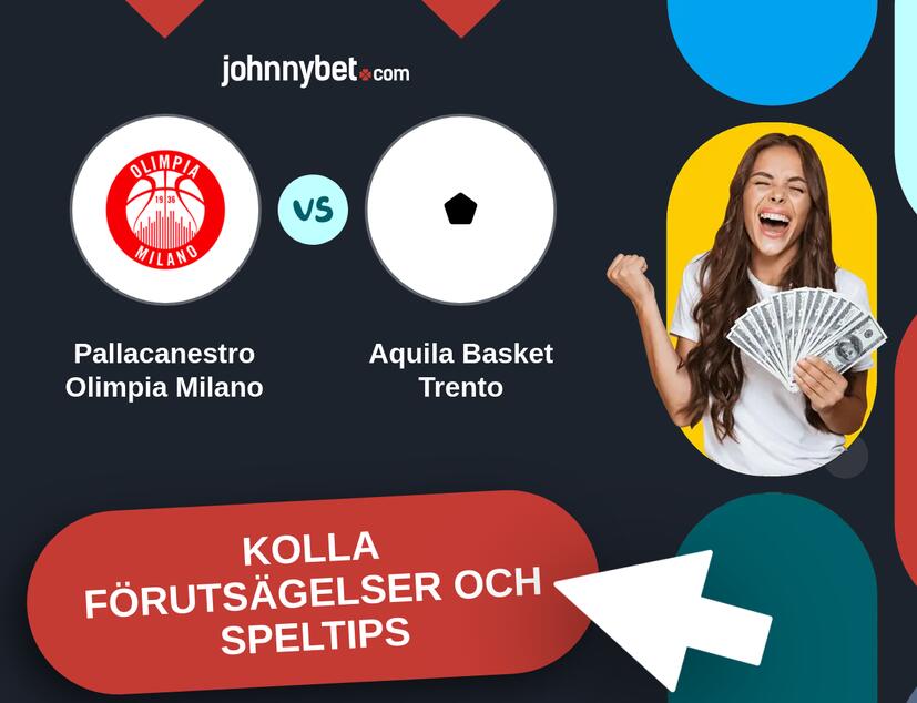 Pallacanestro Olimpia Milano - Aquila Basket Trento Förutsägelser och Speltips