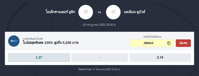 พรีวิว อูซิก vs ดูบัวส์ 2