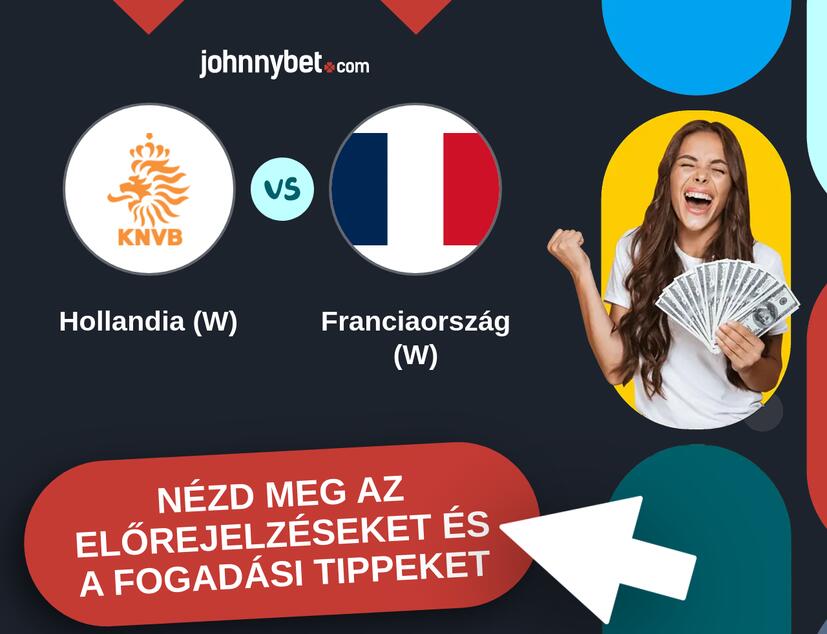 Hollandia (W) - Franciaország (W) előrejelzések és fogadási tippek