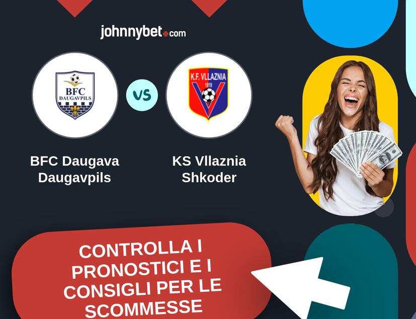 BFC Daugava Daugavpils - KS Vllaznia Shkoder Pronostici e Consigli Scommesse