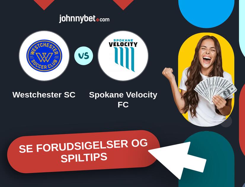 Westchester SC - Spokane Velocity FC Forudsigelser og Spiltips