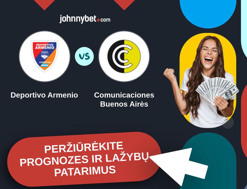 Deportivo Armenio - Comunicaciones Buenos Airės Prognozės ir Statymų Patarimai