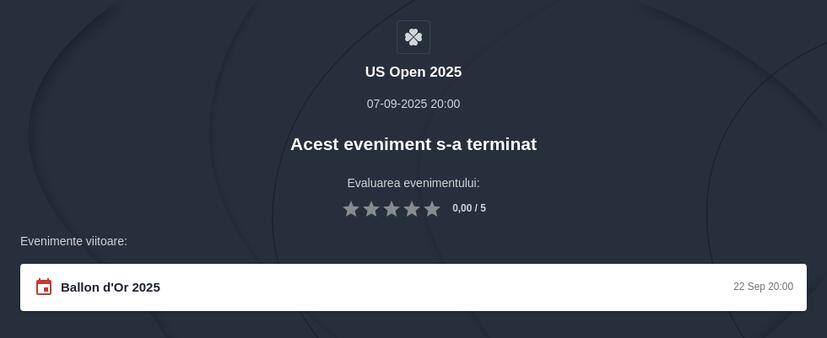 US Open 2025 Pronosticuri