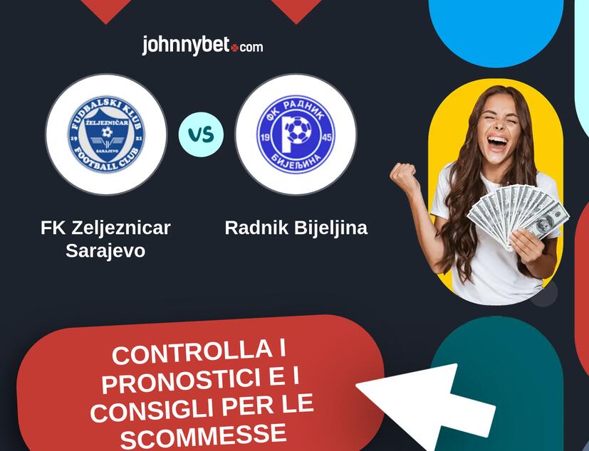 FK Zeljeznicar Sarajevo - Radnik Bijeljina Pronostici e Consigli Scommesse