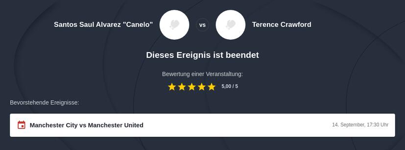 Canelo vs Crawford Tipphilfe