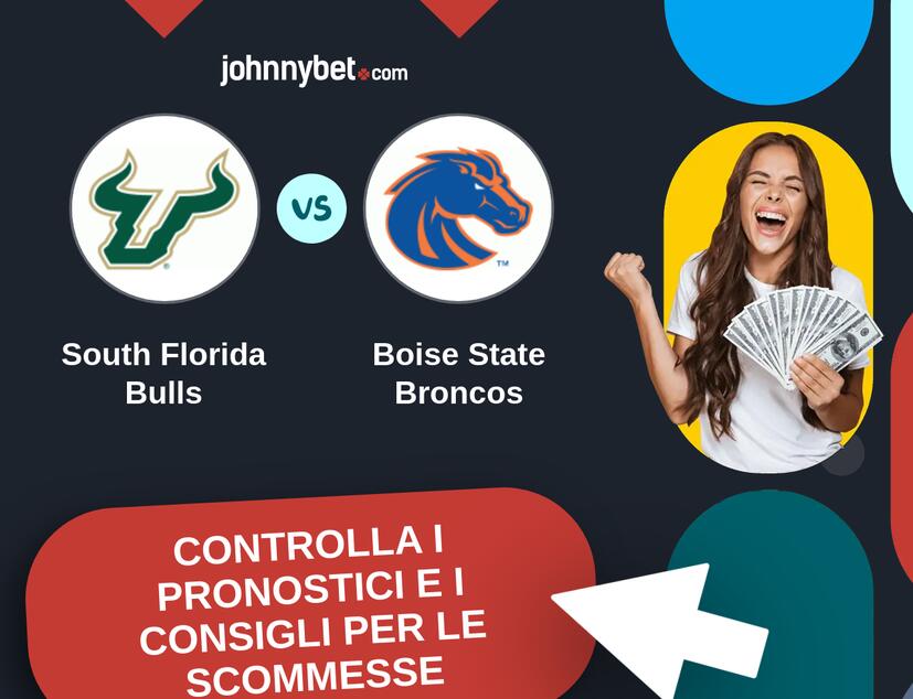South Florida Bulls - Boise State Broncos Pronostici e Consigli Scommesse
