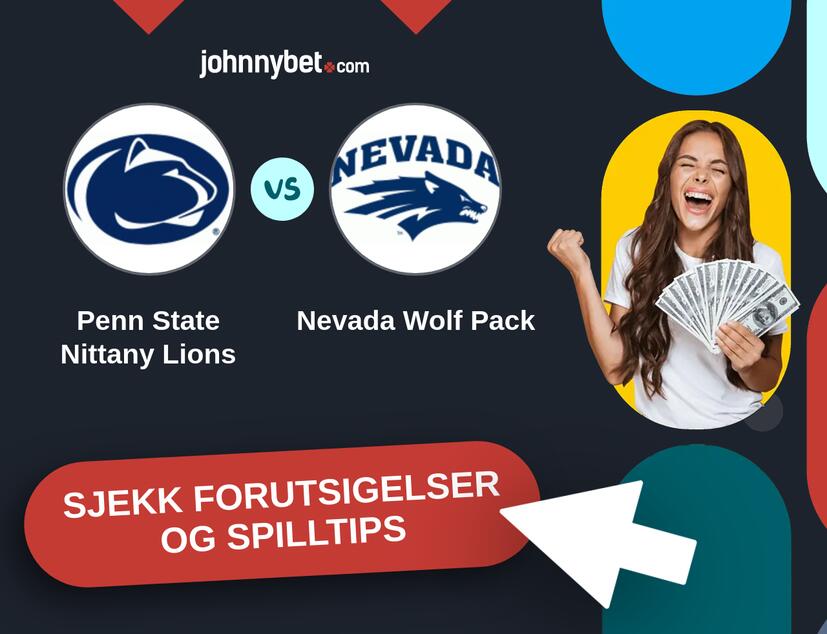 Penn State Nittany Lions - Nevada Wolf Pack Prediksjoner og Spilltips