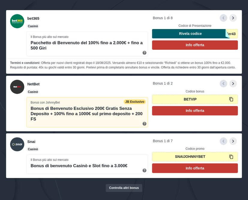 Casinò Online Legali in Italia