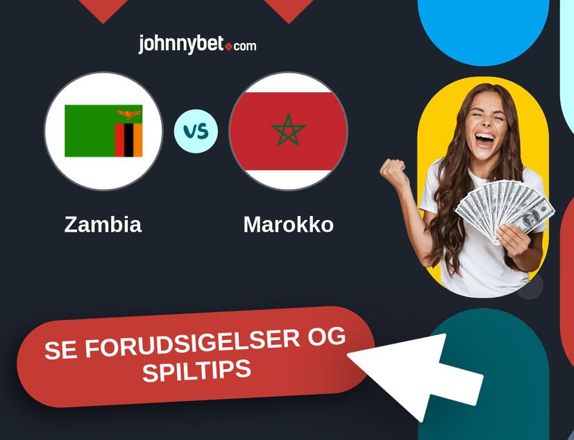 Zambia - Marokko Forudsigelser og Spiltips