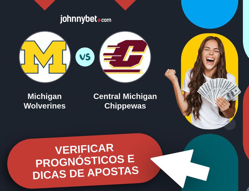 Michigan Wolverines - Central Michigan Chippewas Prognósticos e Dicas de Apostas