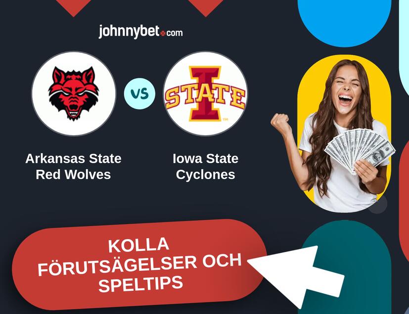 Arkansas State Red Wolves - Iowa State Cyclones Förutsägelser och Speltips