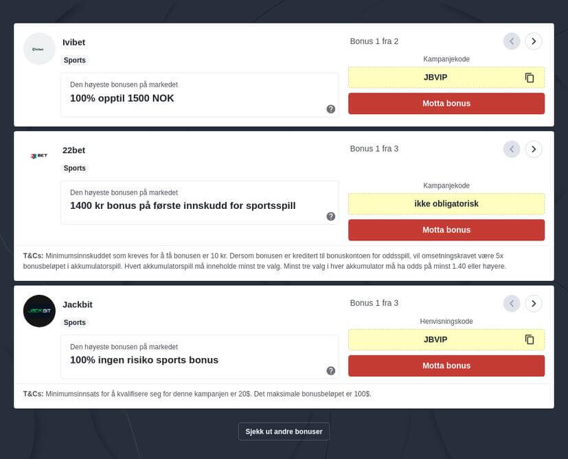 Odds for Bodø/Glimt mot Tottenham