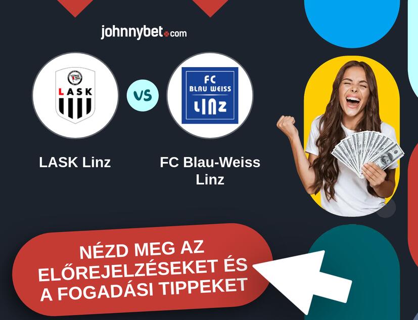 LASK Linz - FC Blau-Weiss Linz előrejelzések és fogadási tippek