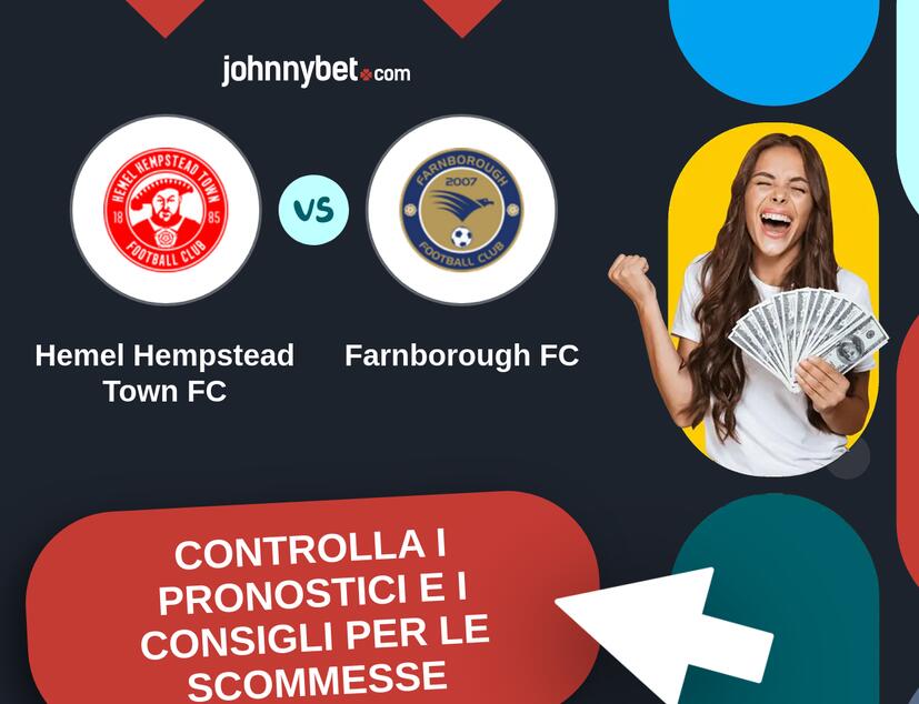Hemel Hempstead Town FC - Farnborough FC Pronostici e Consigli Scommesse