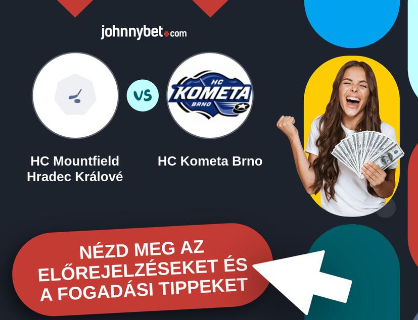 HC Mountfield Hradec Králové - HC Kometa Brno előrejelzések és fogadási tippek