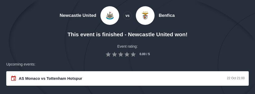 Newcastle vs Benfica Prediction