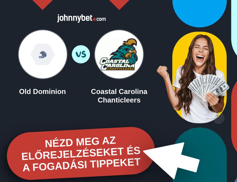 Old Dominion - Coastal Carolina Chanticleers előrejelzések és fogadási tippek