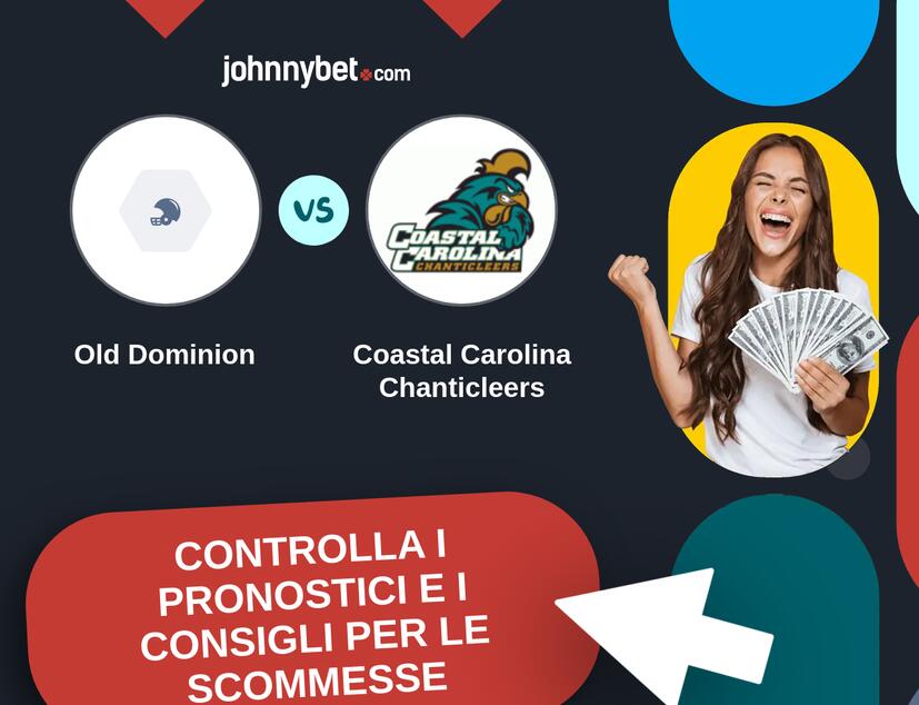 Old Dominion - Coastal Carolina Chanticleers Pronostici e Consigli Scommesse