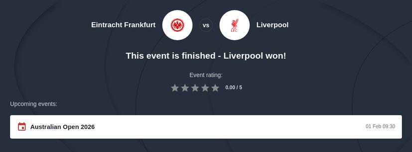 Frankfurt vs Liverpool Prediction