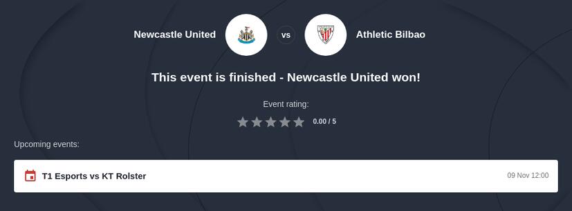 Newcastle vs Athletic Club Betting Odds