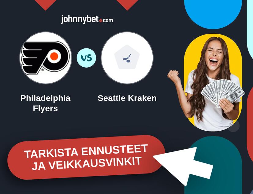 Philadelphia Flyers - Seattle Kraken Ennusteet ja Vetovihjeet