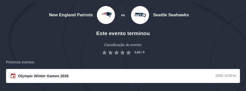 Prognóstico Super Bowl 2026 LX