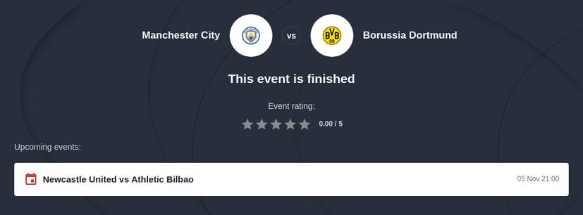 Man City vs Borussia Dortmund Prediction