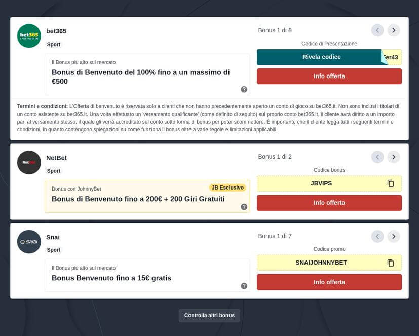 bet365 legale in Italia