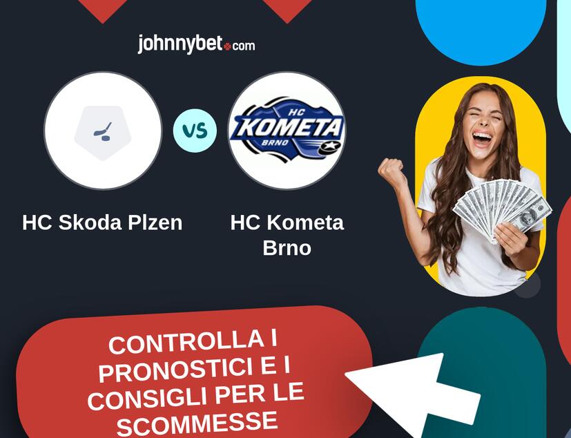 HC Skoda Plzen - HC Kometa Brno Pronostici e Consigli Scommesse