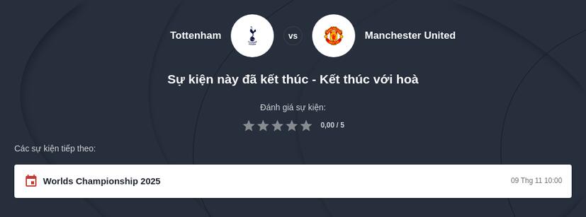 Mẹo cược Ngoại hạng Anh Tottenham vs Man Utd