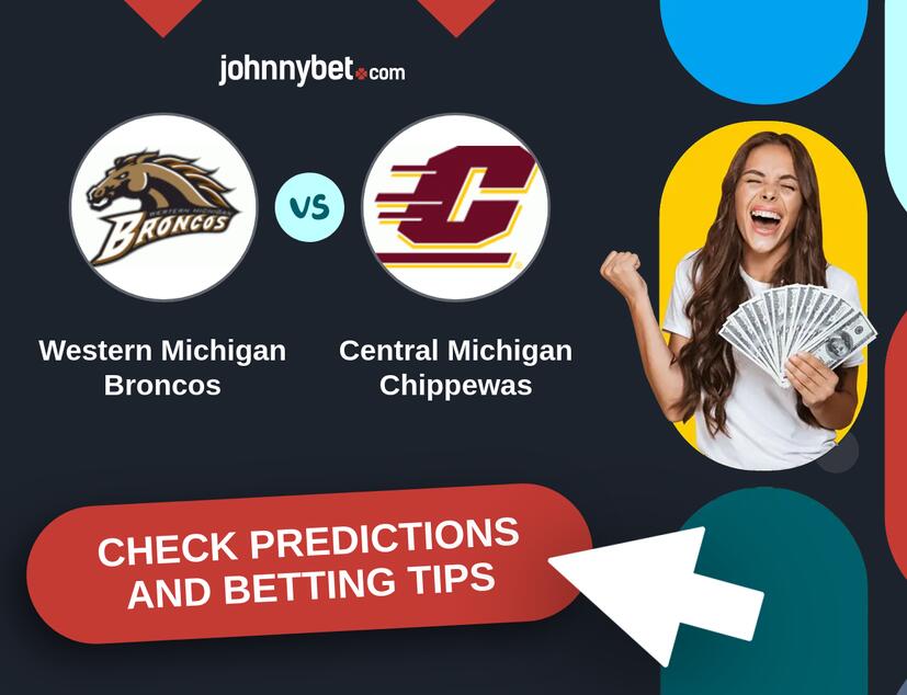 Western Michigan Broncos - Central Michigan Chippewas Predictions and Betting Tips