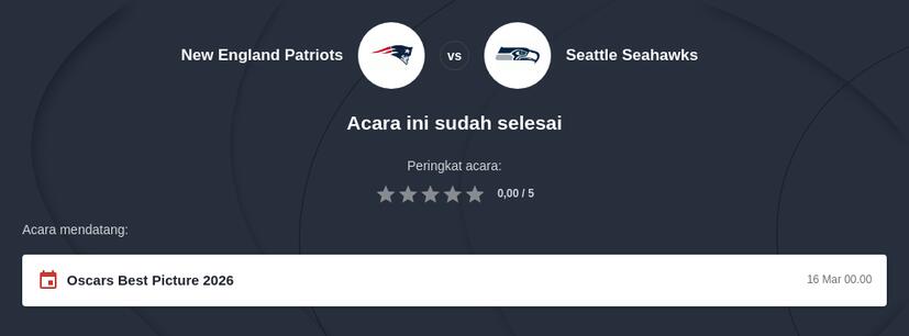 Taruhan Super Bowl 2026